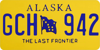 AK license plate GCH942