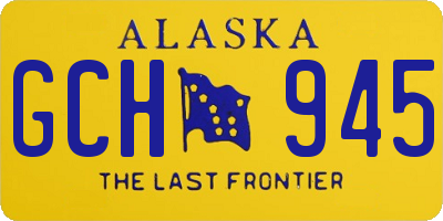 AK license plate GCH945