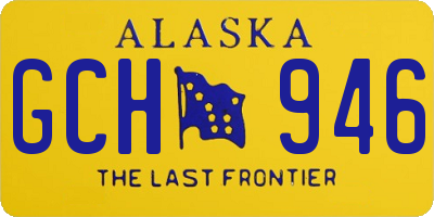 AK license plate GCH946