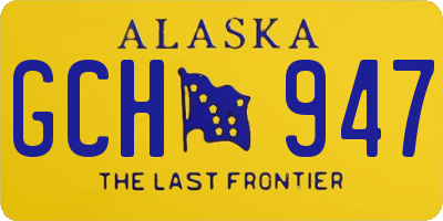 AK license plate GCH947