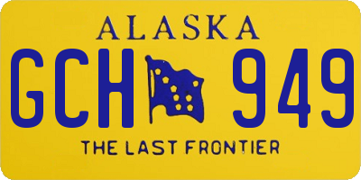 AK license plate GCH949