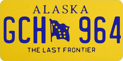 AK license plate GCH964