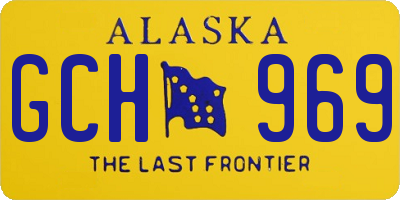 AK license plate GCH969