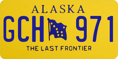 AK license plate GCH971