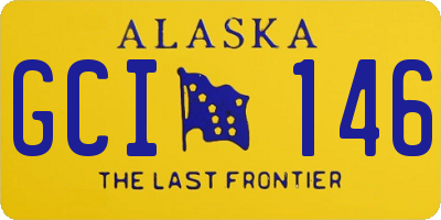 AK license plate GCI146