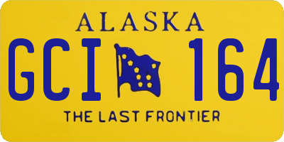 AK license plate GCI164