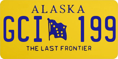 AK license plate GCI199