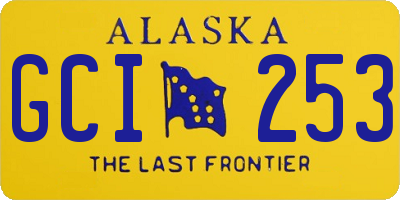 AK license plate GCI253