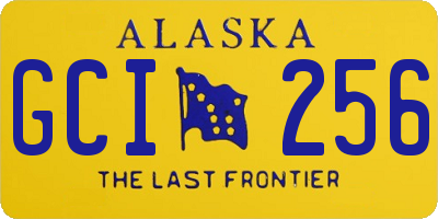 AK license plate GCI256