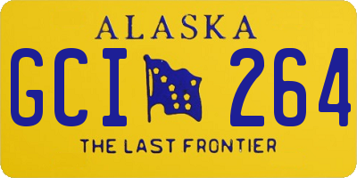AK license plate GCI264