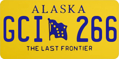 AK license plate GCI266