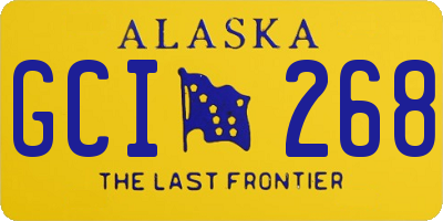 AK license plate GCI268