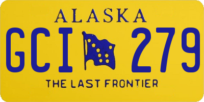 AK license plate GCI279