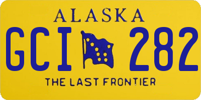 AK license plate GCI282