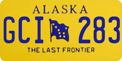 AK license plate GCI283