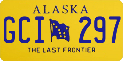 AK license plate GCI297