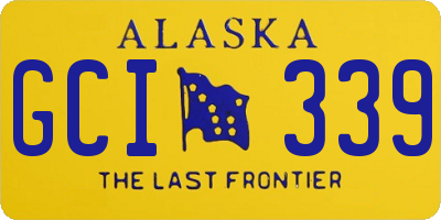 AK license plate GCI339