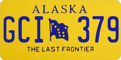 AK license plate GCI379