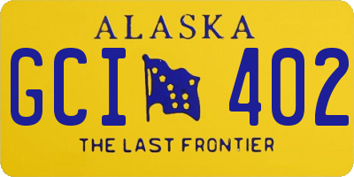 AK license plate GCI402