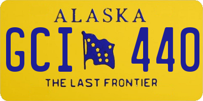 AK license plate GCI440