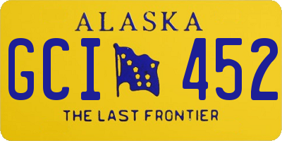 AK license plate GCI452