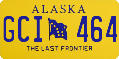 AK license plate GCI464