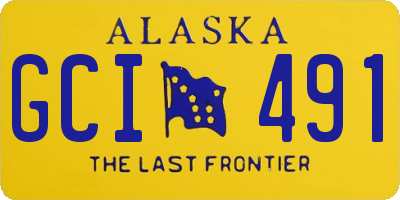 AK license plate GCI491