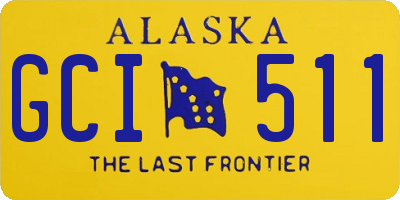 AK license plate GCI511