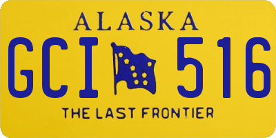 AK license plate GCI516