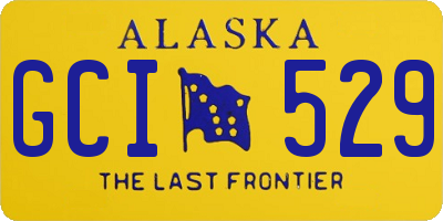 AK license plate GCI529