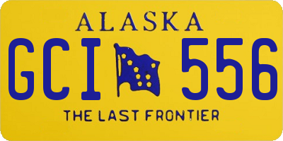 AK license plate GCI556