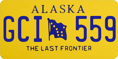AK license plate GCI559