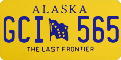 AK license plate GCI565