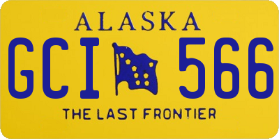 AK license plate GCI566