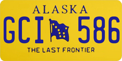 AK license plate GCI586