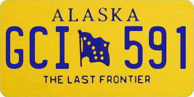 AK license plate GCI591