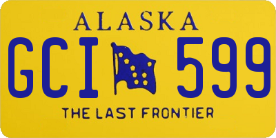 AK license plate GCI599