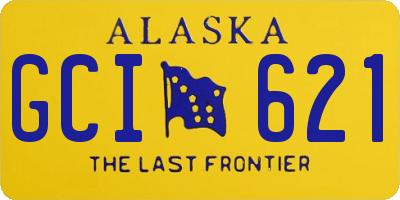 AK license plate GCI621