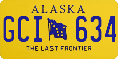 AK license plate GCI634