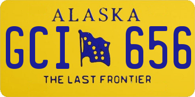 AK license plate GCI656