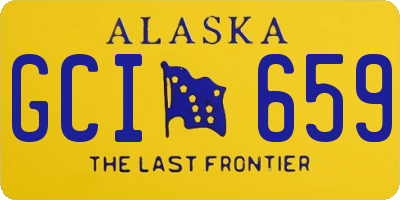 AK license plate GCI659