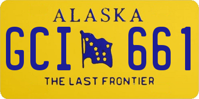 AK license plate GCI661