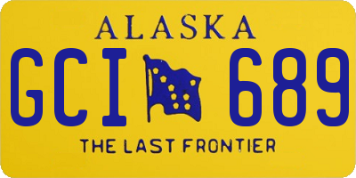 AK license plate GCI689