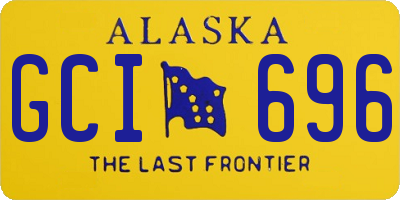 AK license plate GCI696