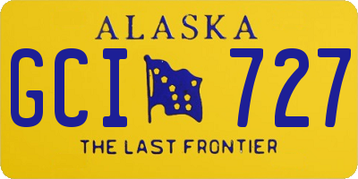 AK license plate GCI727