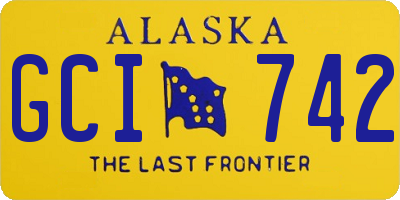 AK license plate GCI742