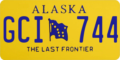 AK license plate GCI744