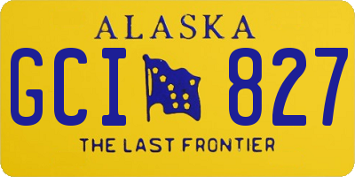 AK license plate GCI827
