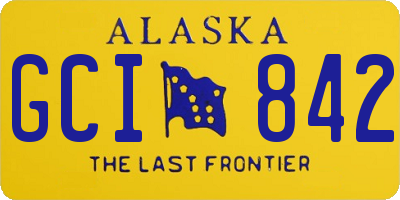 AK license plate GCI842