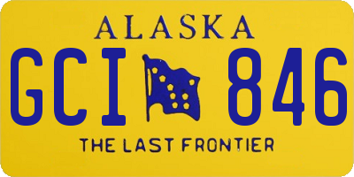 AK license plate GCI846